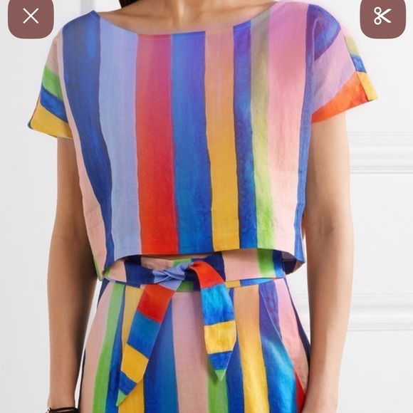 Mara Hoffman Multicolor Striped Jumpsuit - Picture 1 of 15
